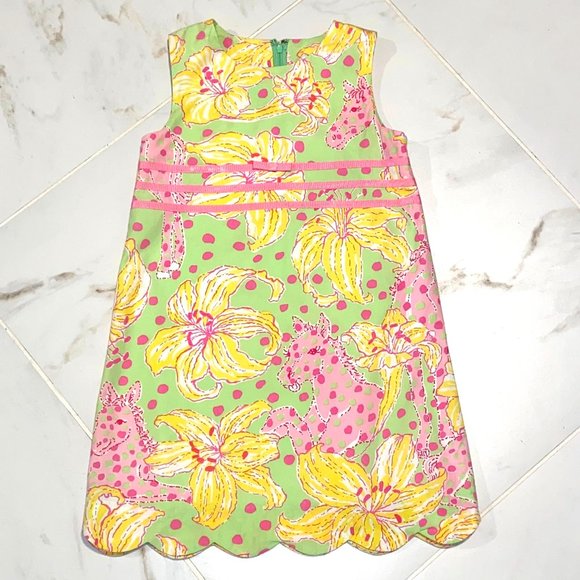 Lilly Pulitzer Fillies for Lilies Pink Horse Shift Dress - Picture 1 of 9
